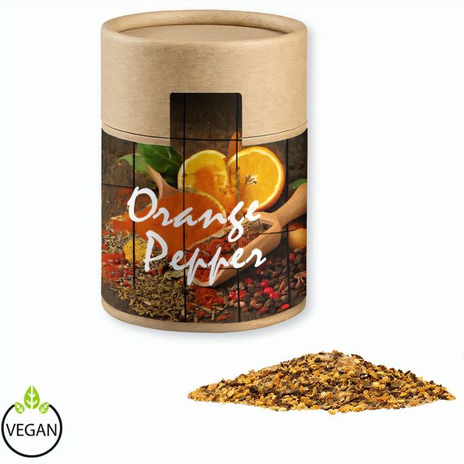 Gewürzmischung Orangen-Pfeffer, ca. 75g, Kraftpapierdose Midi