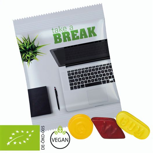 Bio Wine Gums ohne Gelatine, ca. 20g, Maxi-Tüte (Bild 1)