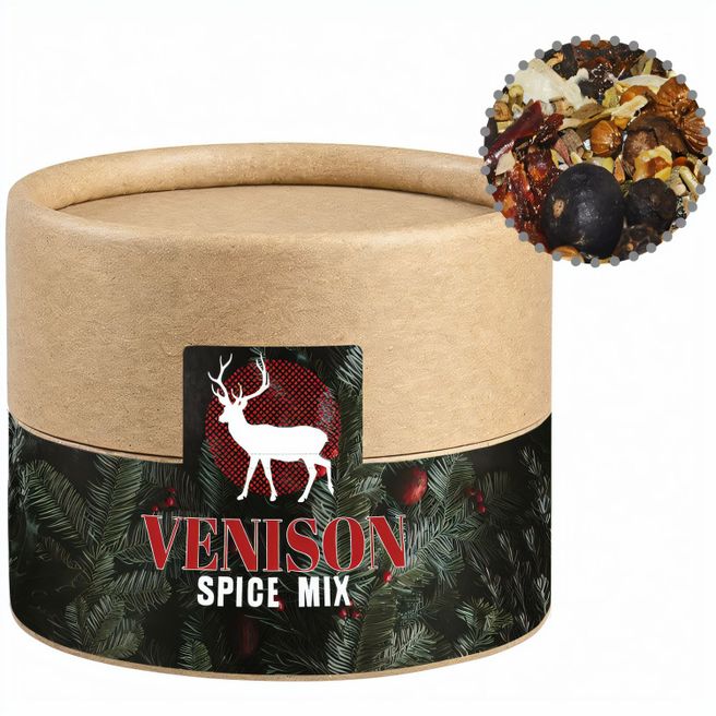 Weihnachts Gewürzmischung Wild, ca. 30g, Kraftpapierdose Mini