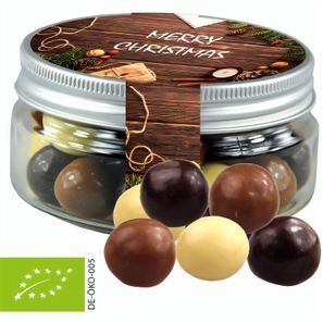 Bio Knusperkugeln-Mix, ca. 50g, Adventskalender Mini Hochformat