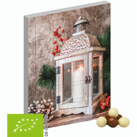 Bio Knusperkugeln-Mix, ca. 50g, Adventskalender Mini Hochformat (Bild 1)