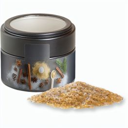 Vanillezucker, ca. 85g, Metalldose Mini mit Sichtfenster schwarz