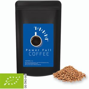 Bio Instant Kaffee, ca. 35g, Standbeutel Midi schwarz