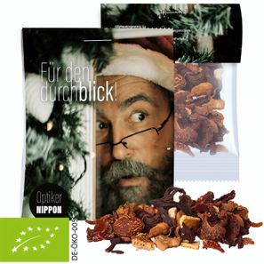 Bio Glühweingewürz fein, ca. 7g, Express Midi-Tüte mit Werbereiter