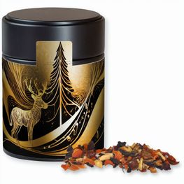 Kaminfeuer Tee, ca. 60g, Metalldose Midi schwarz