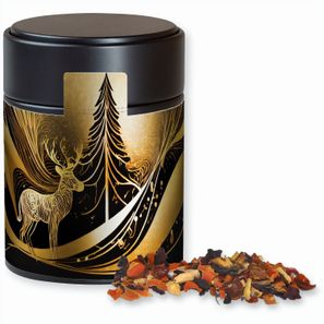 Kaminfeuer Tee, ca. 60g, Metalldose Midi schwarz