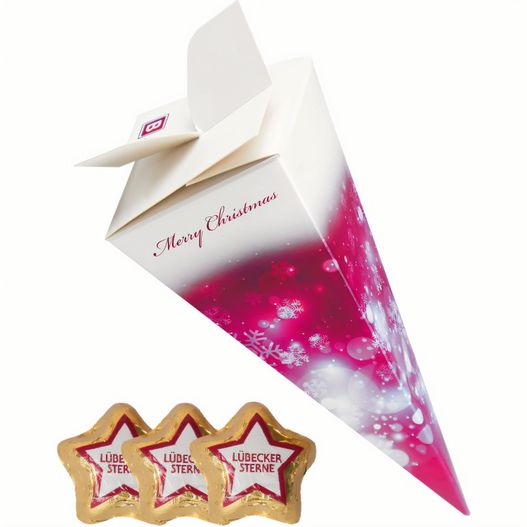 Produktabbildung Lübecker Marzipansterne, ca. 72g, Präsent-Pyramide Lübecker Marzipansterne, ca. 72g, Präsent-Pyramide (Bild 1)
