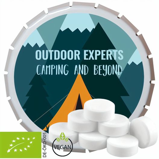 Produktabbildung Bio Pfefferminz Drops, ca. 20g, Klick-Klack Dose weiß Bio Pfefferminz Drops, ca. 20g, Klick-Klack Dose weiß (Bild 1)