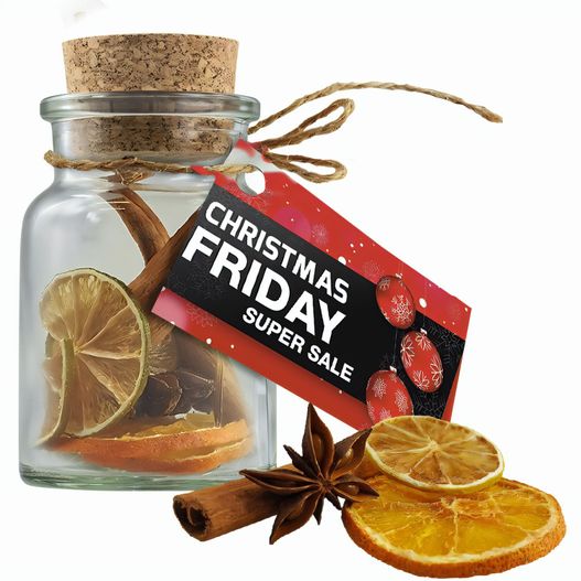 Duft-Deko, ca. 15g, Korkenglas mit Werbekarte (Bild 1)