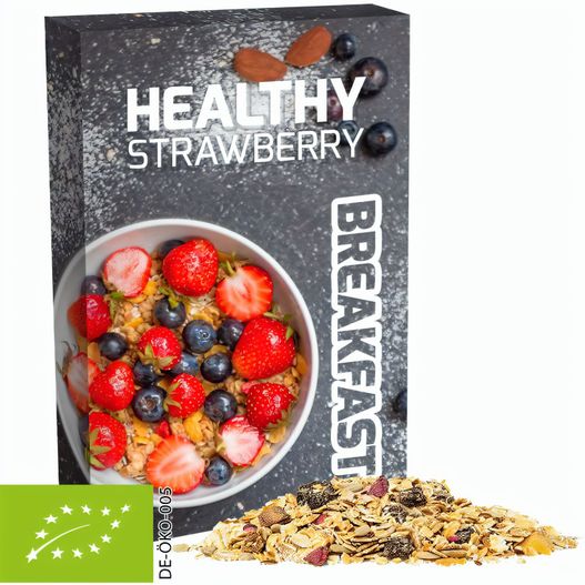 Produktabbildung Bio Müsli Erdbeerchen, ca. 50g, Faltschachtel Bio Müsli Erdbeerchen, ca. 50g, Faltschachtel (Bild 1)