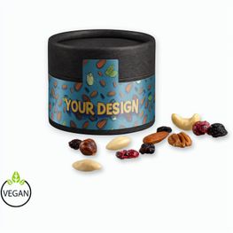 Premium Studentenfutter, ca. 40g, Kraftpapierdose Mini schwarz