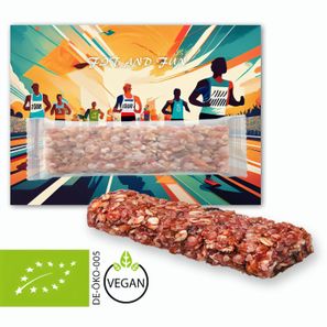 Bio Müsliriegel Multikorn-Himbeere, ca. 30g, Werbekarte