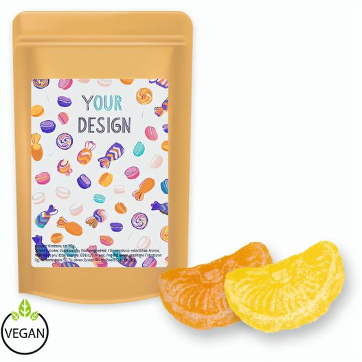 Produktabbildung Zitrone und Orangen Bonbons, ca. 80g, Standbeutel Midi Zitrone und Orangen Bonbons, ca. 80g, Standbeutel Midi (Bild 1)