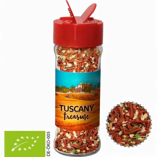 Produktabbildung Bio Gewürzmischung Toskanische Bruchetta, ca. 35g, Glas mit Streuaufsatz Bio Gewürzmischung Toskanische Bruchetta, ca. 35g, Glas mit Streuaufsatz (Bild 1)