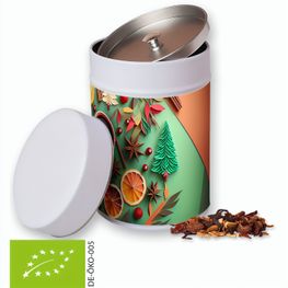 Produktabbildung Bio Glühweingewürz fein, ca. 140g, Metalldose Maxi Bio Glühweingewürz fein, ca. 140g, Metalldose Maxi
