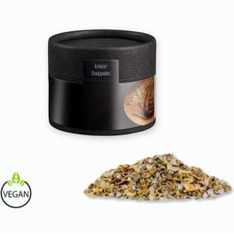 Gewürzmischung Kräuter-Steakgewürz, ca. 25g, Kraftpapierdose Mini schwarz