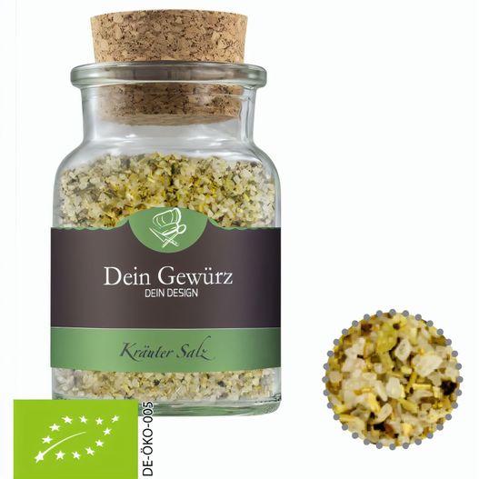 Bio Gewürzmischung Kräutersalz, ca. 80g, Korkenglas (Bild 1)