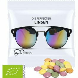 Bio Bunte Schokolinsen, ca. 7g, Mini-Tüte