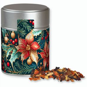 Kaminfeuer Tee, ca. 60g, Metalldose Midi silber