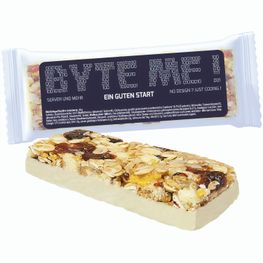 Müsliriegel Vanille-Cranberry, 40g, Express Flowpack mit Etikett