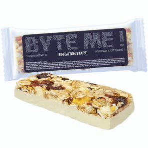 Müsliriegel Vanille-Cranberry, 40g, Express Flowpack mit Etikett