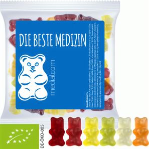 Bio Gummibärchen, ca. 30g, Express Maxi-Tüte mit Etikett
