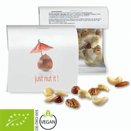 Bio NusskernMix, ca. 30g, Express Maxi-Tüte mit Werbereiter