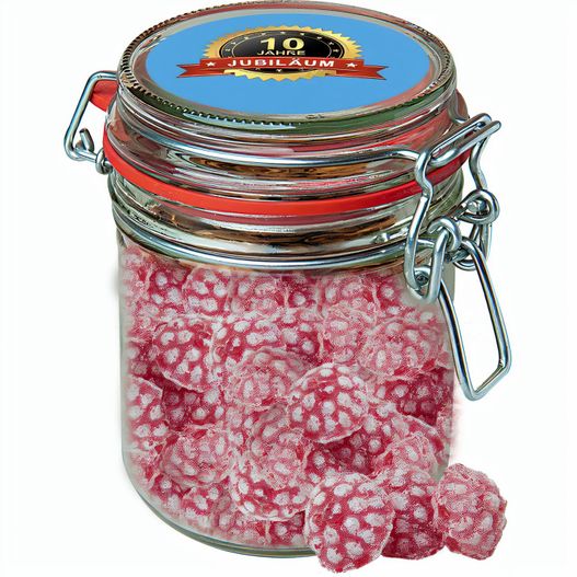 Himbeer Bonbons, ca. 200g, Bonbonglas Maxi (Bild 1)