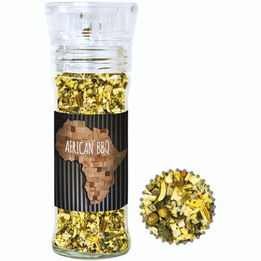 Gewürzmischung African BBQ, ca. 45g, transparente Gewürzmühle (Bild 1)