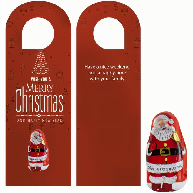 Lübecker Marzipan Weihnachtsmänner, ca. 12g, Türhänger