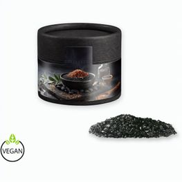 Gewürzmischung Black Lava Salz, ca. 75g, Kraftpapierdose Mini schwarz