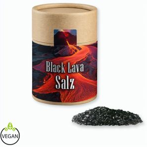 Gewürzmischung Black Lava Salz, ca. 135g, Kraftpapierdose Midi
