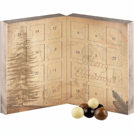 Knusperkugeln-Mix, ca. 50g, Adventskalender Mini Klappbar (Bild 1)