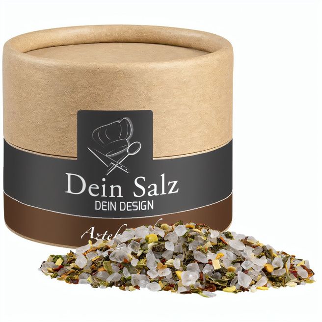 Aztekensalz, ca. 45g, Kraftpapierdose Mini