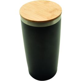 Doppelwandiger Edelstahlbecher 'Nagano' mit Bambusdeckel