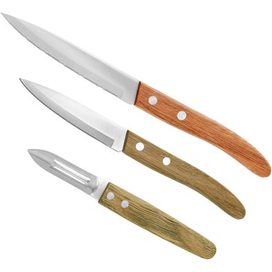 Set mit 3 Küchenmessern 'Napoli'