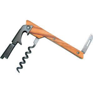 Kellnermesser 'Stavanger', Doppelhebel, Olivenholz