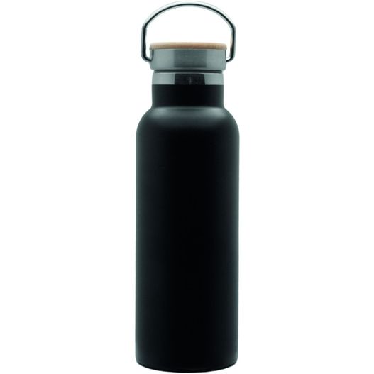 Doppelwandige Flasche 'Arima', Bambusdeckel, 500ml (Bild 1)