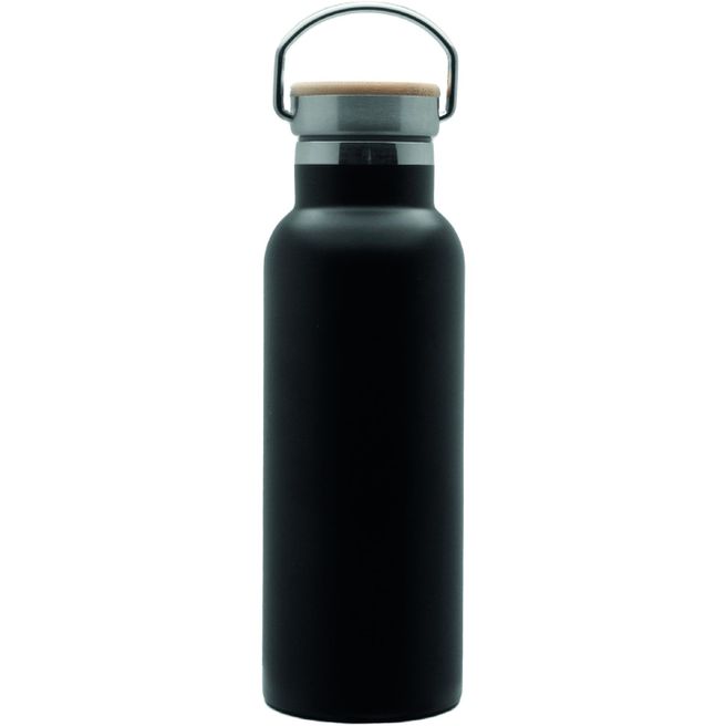 Doppelwandige Flasche 'Arima', Bambusdeckel, 500ml