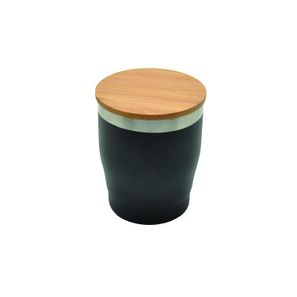 Doppelwandiger Edelstahlbecher 'Nagano' mit Bambusdeckel V2