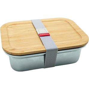 Bento 'Osaka', Mikrowellengeeignetes Edelstahl, mit Bambusdeckel