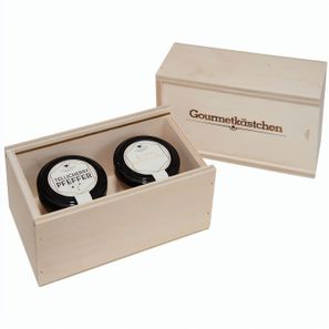 Gourmetkästchen mit 2 Gourmet Gewürzen im Glas
