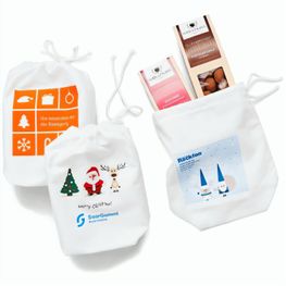 3 Faltschachteln im Baumwollsäckchen - Weihnachts-Edition