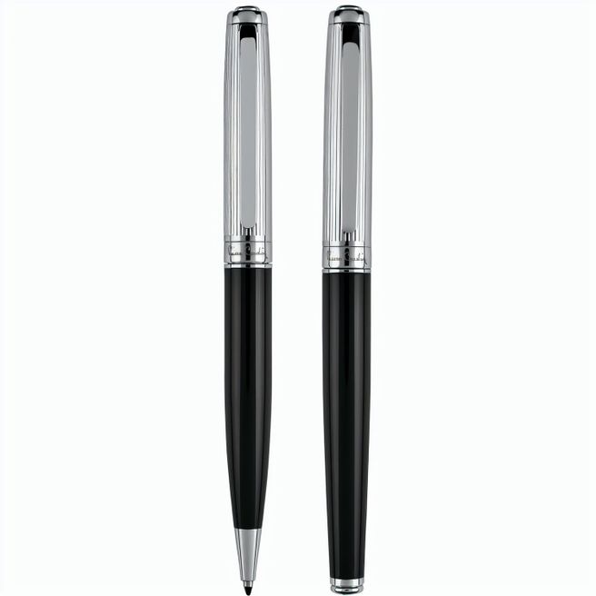 Produktabbildung Pierre Cardin DIDIER Set aus Drehkugelschreiber und Rollerball Pen, schwarz Pierre Cardin DIDIER Set aus Drehkugelschreiber und Rollerball Pen, schwarz