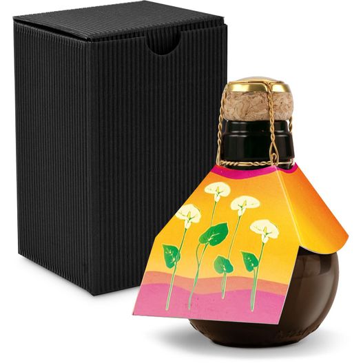 Origineller Sekt Calla - Karton Schwarz, 125 ml (Bild 1)