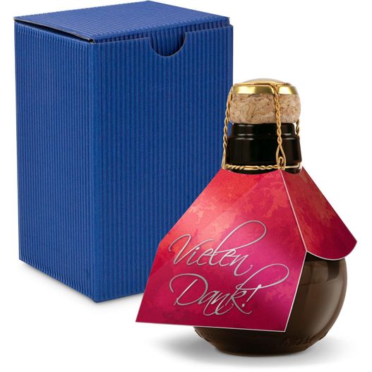 Origineller Sekt Vielen Dank - Karton Blau, 125 ml (Bild 1)