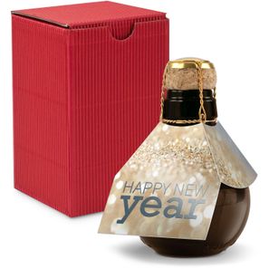 Origineller Sekt Happy New Year - Karton Rot, 125 ml