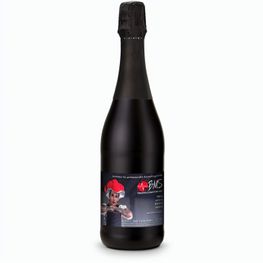 Sekt Cuvée - Flasche schwarz - Kapselfarbe Schwarz, 0,75 l