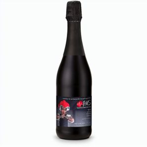 Sekt Cuvée - Flasche schwarz - Kapselfarbe Schwarz, 0,75 l