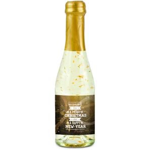 Piccolo Golden Flakes - Flasche klar - Kapsel gold, 0,2 l